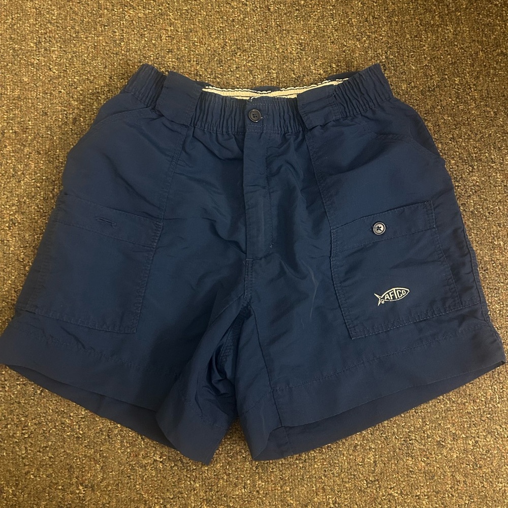 AFTCO Men's Navy Cargo Shorts